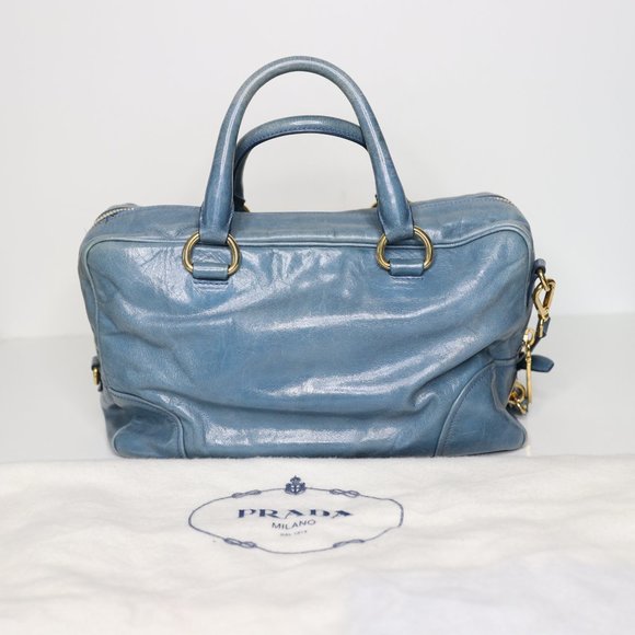 PRADA Vitello Shine Handle Bag - Picture 6 of 9